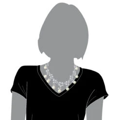 Designer South Sea Pearl And Diamond Necklace Flower Design 18K White Gold 8 Designer South Sea Pearl And Diamond Necklace Flower Design 18K White Gold -Invicta Jewelry Store designer south sea pearl and diamond necklace flower design 18k gold bodwh