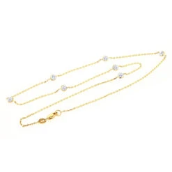 14K Yellow Gold Diamonds By The Yard Necklace 0.7ct 16-20 Inches 13 14K Yellow Gold Diamonds By The Yard Necklace 0.7ct 16-20 Inches -Invicta Jewelry Store diamond chains 14k diamond by the yard necklace 070 p 35701back