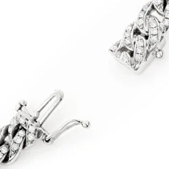 Luccello Iced Out Cuban Link Chain In Platinum 10.25ct -Invicta Jewelry Store diamond cuban link chain in platinum 1025ct iced out luccello jewelry 4