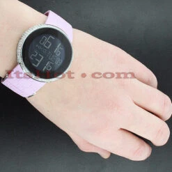 Women's 114 I-Gucci 3ct Diamond Pink Watch YA114404 -Invicta Jewelry Store diamond gucci watches ladies diamond watch 285ct p 42330bod