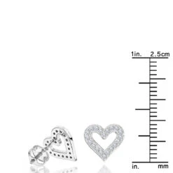 Women's Diamond Heart Earrings 0.29ct 14K White Gold 12 Women's Diamond Heart Earrings 0.29ct 14K White Gold -Invicta Jewelry Store diamond heart earrings 029ct 14k gold p 44605 rulerwh