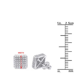 Pave Diamond Stud Earrings Under 300 - 10K White Gold Square Studs 0.33ct 23 Pave Diamond Stud Earrings Under 300 - 10K White Gold Square Studs 0.33ct -Invicta Jewelry Store diamond stud earrings under 300 10k gold studs 029ct rulerwh