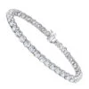 Diamond Tennis Bracelet 5.50ct - 14K White Gold Round Prong -Invicta Jewelry Store diamond tennis bracelet 550ct 14k round prong p 22420 wh