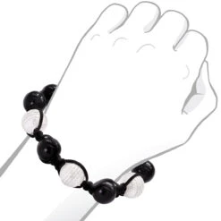 Disco Ball Sterling Silver And Diamond Bracelet For Men And Women 1 Carat -Invicta Jewelry Store disco ball sterling silver and diamond bracelet 100ct p 48026 bod