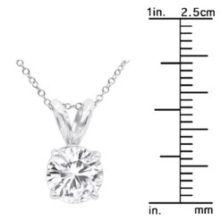 14K White Gold Floating 1/2-3 Carat Diamond Solitaire Pendant Ladies Necklace 17 14K White Gold Floating 1/2-3 Carat Diamond Solitaire Pendant Ladies Necklace -Invicta Jewelry Store floating 12 3 carat diamond solitaire pendant necklace in 14k white gold 000916 ruler white