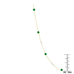 Gemstone By The Yard Chain: 14K Yellow Gold Women's Emerald Necklace 1.33ct 13 Gemstone By The Yard Chain: 14K Yellow Gold Women's Emerald Necklace 1.33ct -Invicta Jewelry Store gemstone by the yard chain 14k gold womens emerald necklace 133ct rulerye