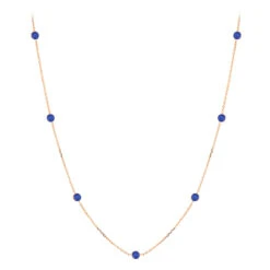 Gemstone By The Yard Necklace 14K Yellow Gold Women's Blue Sapphire Necklace 1.75ct 9 Gemstone By The Yard Necklace 14K Yellow Gold Women's Blue Sapphire Necklace 1.75ct -Invicta Jewelry Store gemstone by the yard necklace 14k gold womens blue sapphire necklace 175ct ro