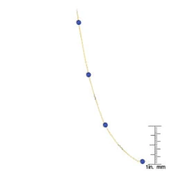 Gemstone By The Yard Necklace 14K Yellow Gold Women's Blue Sapphire Necklace 1.75ct 11 Gemstone By The Yard Necklace 14K Yellow Gold Women's Blue Sapphire Necklace 1.75ct -Invicta Jewelry Store gemstone by the yard necklace 14k gold womens blue sapphire necklace 175ct rulerye