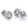 Gold Diamond Stud Earrings 2ct Diamond Earrings Look