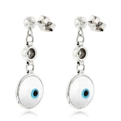 14K White Gold Diamond White Evil Eye Earrings 0.20ct Good Luck Charms 11 14K White Gold Diamond White Evil Eye Earrings 0.20ct Good Luck Charms -Invicta Jewelry Store good luck charms 14k diamond evil eye earrings 020ct p 6236 backwh