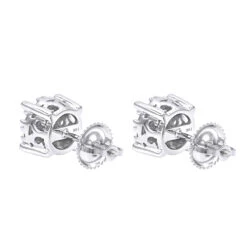 Halo 14K White Gold Cluster Diamond Earrings Studs For Men Or Women 3/4ct 11 Halo 14K White Gold Cluster Diamond Earrings Studs For Men Or Women 3/4ct -Invicta Jewelry Store halo 14k gold cluster diamond earrings studs for men or women 34ct backwh