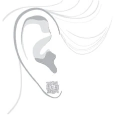 Halo 14K White Gold Cluster Diamond Earrings Studs For Men Or Women 3/4ct 12 Halo 14K White Gold Cluster Diamond Earrings Studs For Men Or Women 3/4ct -Invicta Jewelry Store halo 14k gold cluster diamond earrings studs for men or women 34ct bodwh