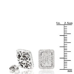 Halo 3 Carat Look Cluster Diamond Stud Earrings 1ct By Luxurman 13 Halo 3 Carat Look Cluster Diamond Stud Earrings 1ct By Luxurman -Invicta Jewelry Store halo 3 carat look cluster diamond stud earrings 1ct by luxurman rulerwh