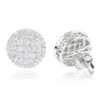 Halo Diamond Cluster Earrings Studs 1.61ct 14K White Gold 1 Halo Diamond Cluster Earrings Studs 1.61ct 14K White Gold -Invicta Jewelry Store halo diamond cluster earrings 161ct 14k gold wh
