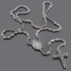 Hip Hop Black Diamond Rosary Chain Necklace -Invicta Jewelry Store hip hop jewelry black diamond rosary chain necklace p 35670