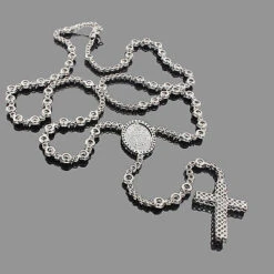 Hip Hop Black Diamond Rosary Chain Necklace 9 Hip Hop Black Diamond Rosary Chain Necklace -Invicta Jewelry Store hip hop jewelry black diamond rosary chain necklace p 35670back