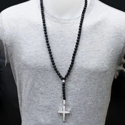 Hip Hop Disco Ball Diamond Cross Rosary Necklace 1.75ct 9 Hip Hop Disco Ball Diamond Cross Rosary Necklace 1.75ct -Invicta Jewelry Store hip hop jewelry disco ball diamond cross rosary necklace 175ct p 45402bod