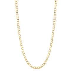 Hollow 10K Yellow Gold Curb Chain For Men 6mm Wide -Invicta Jewelry Store hollow 10k gold curb chain for men 6mm wide box