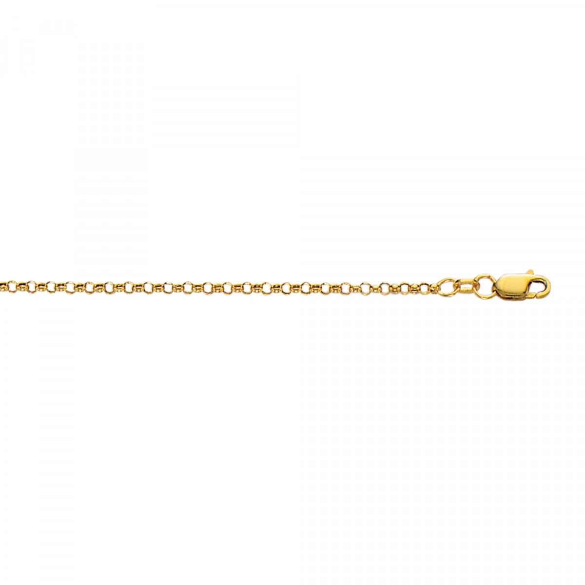 Hollow 10K Yellow Gold Rolo Chain For Men & Women 2.3mm Wide 3 Hollow 10K Yellow Gold Rolo Chain For Men & Women 2.3mm Wide