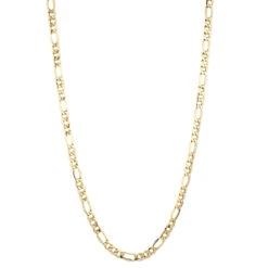 Hollow 14K Yellow Gold Figaro Chain For Men & Women 6.5mm Wide 10 Hollow 14K Yellow Gold Figaro Chain For Men & Women 6.5mm Wide -Invicta Jewelry Store hollow 14k gold figaro chain for men women 65mm wide boxye