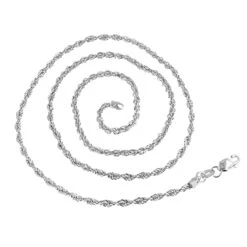 Hollow 14K Yellow Gold Rope Chain For Men & Women 1.5mm Wide 14 Hollow 14K Yellow Gold Rope Chain For Men & Women 1.5mm Wide -Invicta Jewelry Store hollow 14k gold rope chain for men women 15mm wide backwh