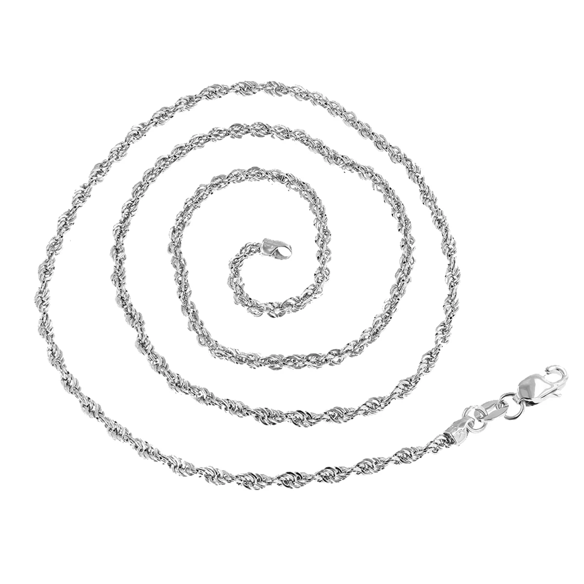 Hollow 14K Yellow Gold Rope Chain For Men & Women 1.5mm Wide 5 Hollow 14K Yellow Gold Rope Chain For Men & Women 1.5mm Wide - Image 3