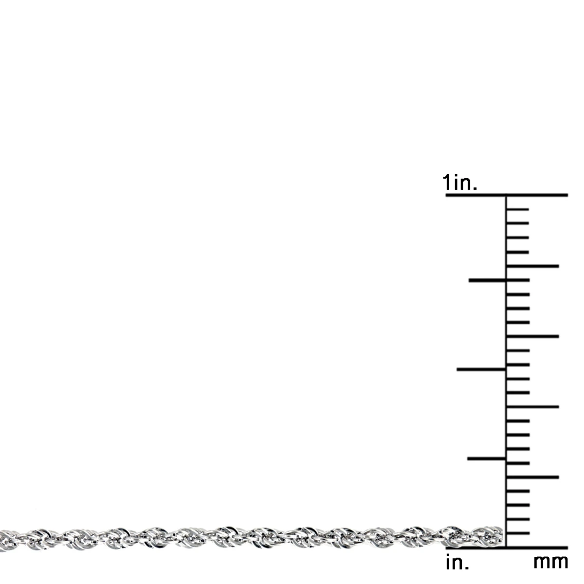 Hollow 14K Yellow Gold Rope Chain For Men & Women 1.5mm Wide 9 Hollow 14K Yellow Gold Rope Chain For Men & Women 1.5mm Wide - Image 7