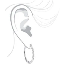 1.5in 14K White Gold Diamond Hoop Earrings Inside Out 1ct By Luxurman 13 1.5in 14K White Gold Diamond Hoop Earrings Inside Out 1ct By Luxurman -Invicta Jewelry Store hoop earrings 14k diamond hoop earrings inside out 116 p 6930 bodwh