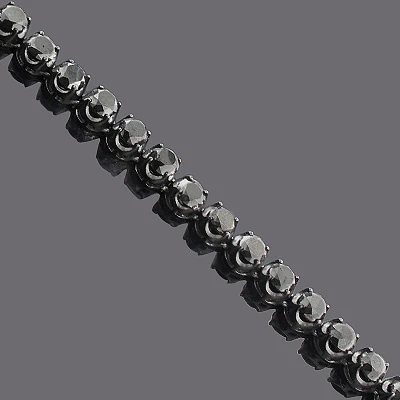 Iced Out Men's 10K Gold Black Diamond Chain 140.55 5 Iced Out Men's 10K Gold Black Diamond Chain 140.55 - Image 3