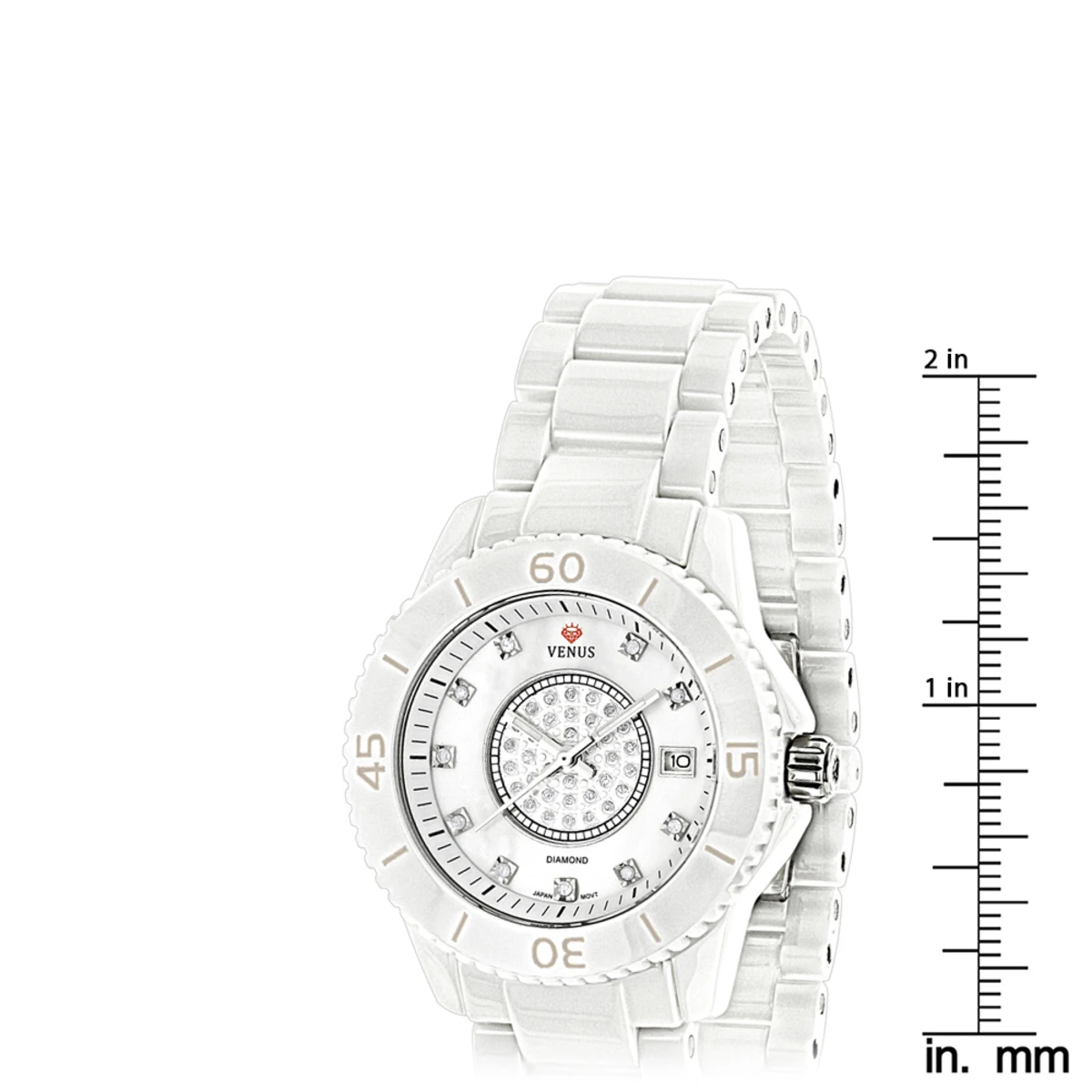 Icetime Stainless Steel & White Ceramic Case 0.15ct Ladies Diamonds Watch 6 Icetime Stainless Steel & White Ceramic Case 0.15ct Ladies Diamonds Watch - Image 4