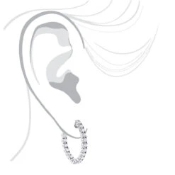 1 Inch Inside Out Classic Diamond Hoop Earrings 2.75ct 14K White Gold G-H VS-SI 13 1 Inch Inside Out Classic Diamond Hoop Earrings 2.75ct 14K White Gold G-H VS-SI -Invicta Jewelry Store inside out classic diamond hoop earrings 315ct 14k gold bodwh