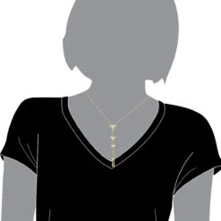 14K White Gold Diamond Triangle Necklace For Women Adjustable By LUXURMAN 0.25ct -Invicta Jewelry Store jewelry 14k gold diamond triangle necklace for women adjustable by luxurman 025ct bodye