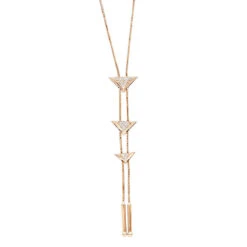 14K White Gold Diamond Triangle Necklace For Women Adjustable By LUXURMAN 0.25ct -Invicta Jewelry Store jewelry 14k gold diamond triangle necklace for women adjustable by luxurman 025ct ro