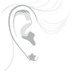 14K White Gold Fully Iced Out Pave Diamond Star Earrings Studs 0.25CT By Luxurman -Invicta Jewelry Store jewelry 14k gold fully iced out pave diamond star earrings studs 025ct by luxurman bodwh