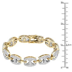 14K Yellow Gold Gucci Link Diamond Bracelet For Ladies 5 Carat By LUXURMAN 14 14K Yellow Gold Gucci Link Diamond Bracelet For Ladies 5 Carat By LUXURMAN -Invicta Jewelry Store jewelry 14k gold gucci link diamond bracelet for ladies 5 carat by luxurman rulerye