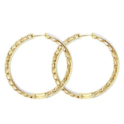 14K White Gold Large Diamond Hoop Earrings 3.5ct Inside Out Pave Setting 14 14K White Gold Large Diamond Hoop Earrings 3.5ct Inside Out Pave Setting -Invicta Jewelry Store jewelry 14k gold large diamond hoop earrings 35ct inside out pave setting backye