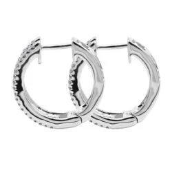 14K White Gold Natural Blue Sapphire And Diamond Huggie Earrings For Women 1ct 13 14K White Gold Natural Blue Sapphire And Diamond Huggie Earrings For Women 1ct -Invicta Jewelry Store jewelry 14k gold natural blue sapphire and diamond huggie earrings for women 085ct backwh