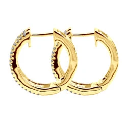 14K White Gold Natural Blue Sapphire And Diamond Huggie Earrings For Women 1ct 14 14K White Gold Natural Blue Sapphire And Diamond Huggie Earrings For Women 1ct -Invicta Jewelry Store jewelry 14k gold natural blue sapphire and diamond huggie earrings for women 085ct backye