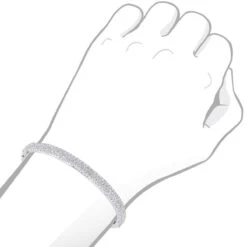 14K White Gold Pave Diamond Bangle Bracelet For Women 4.75ct By LUXURMAN -Invicta Jewelry Store jewelry 14k gold pave diamond bangle bracelet for women 475ct by luxurman bodwh