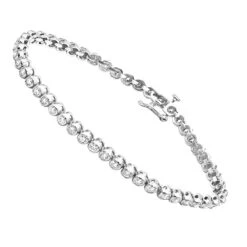 3 Carat Modern Bezel Set Round Cut Diamond Tennis Bracelet 14K Yellow Gold 11 3 Carat Modern Bezel Set Round Cut Diamond Tennis Bracelet 14K Yellow Gold -Invicta Jewelry Store jewelry 3 carat modern bezel set round cut diamond tennis bracelet in 14k gold wh