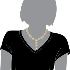 Royal Style Ladies Yellow And White Diamond Necklace 18K Gold 53.17ct -Invicta Jewelry Store jewelry royal style ladies yellow and white diamond necklace in 18k gold 5317ct bodwh