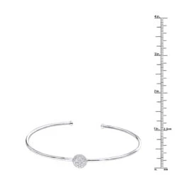 Stackable 14K White Gold Pave Diamond Bangle Bracelet For Women 0.42ct Luxurman 13 Stackable 14K White Gold Pave Diamond Bangle Bracelet For Women 0.42ct Luxurman -Invicta Jewelry Store jewelry stackable 14k gold pave diamond bangle bracelet for women 042ct luxurman rulerwh