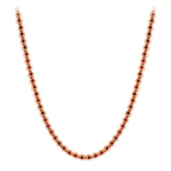 Unique Men's Tennis 10K Yellow Gold Ruby Necklace For Men 10.5ct By Luxurman -Invicta Jewelry Store jewelry unique mens tennis chains 10k gold ruby necklace for men 105ct by luxurman ro