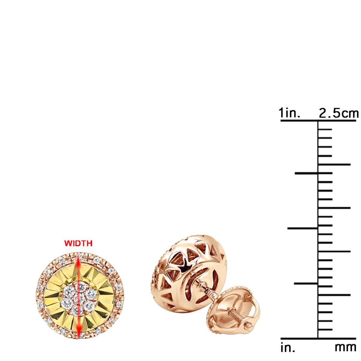 Unique 14K White Gold Large Diamond Stud Earrings Clusters 2 Carat Halo Look 14 Unique 14K White Gold Large Diamond Stud Earrings Clusters 2 Carat Halo Look - Image 12