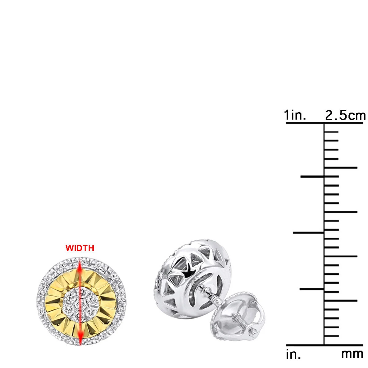 Unique 14K White Gold Large Diamond Stud Earrings Clusters 2 Carat Halo Look 12 Unique 14K White Gold Large Diamond Stud Earrings Clusters 2 Carat Halo Look - Image 10