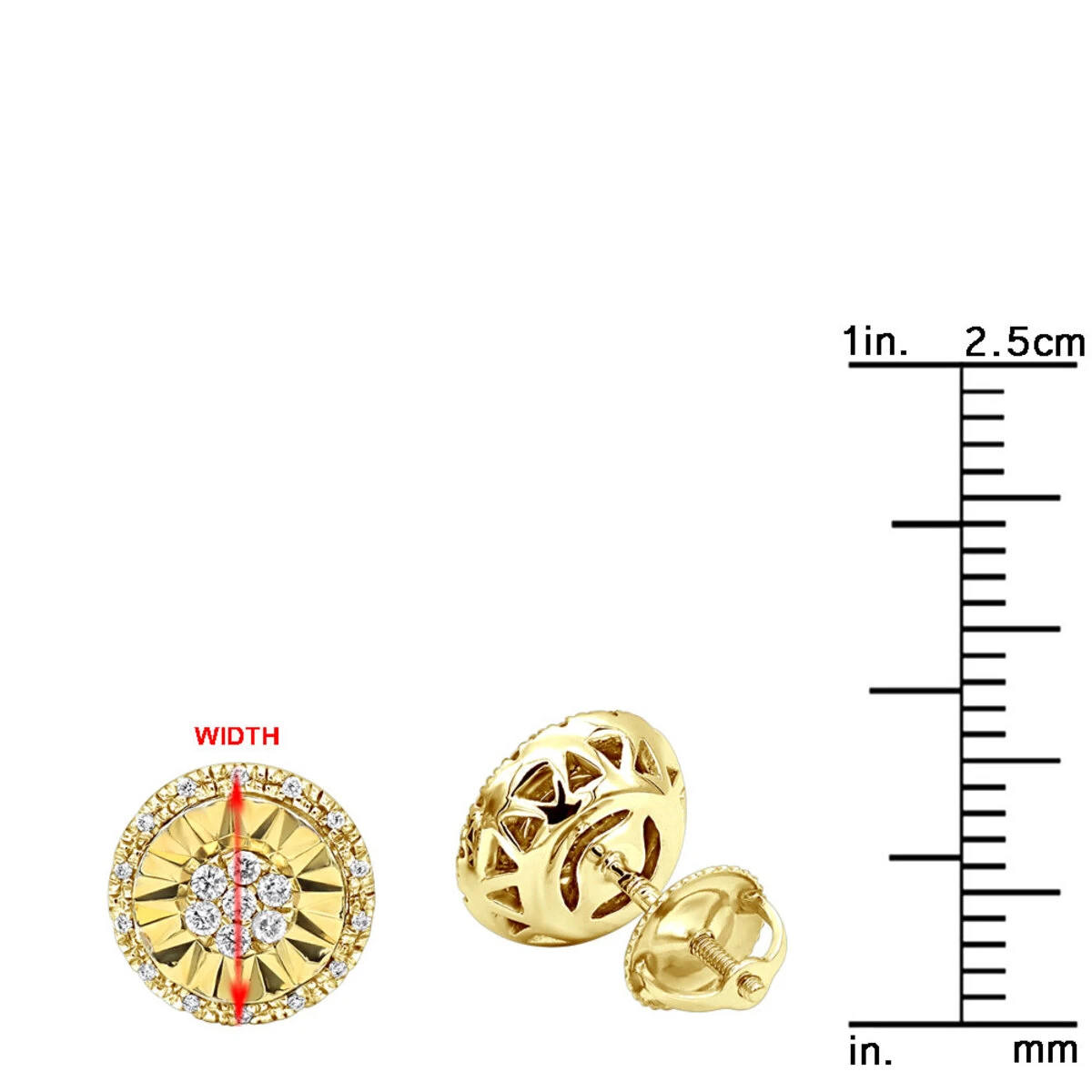 Unique 14K White Gold Large Diamond Stud Earrings Clusters 2 Carat Halo Look 13 Unique 14K White Gold Large Diamond Stud Earrings Clusters 2 Carat Halo Look - Image 11