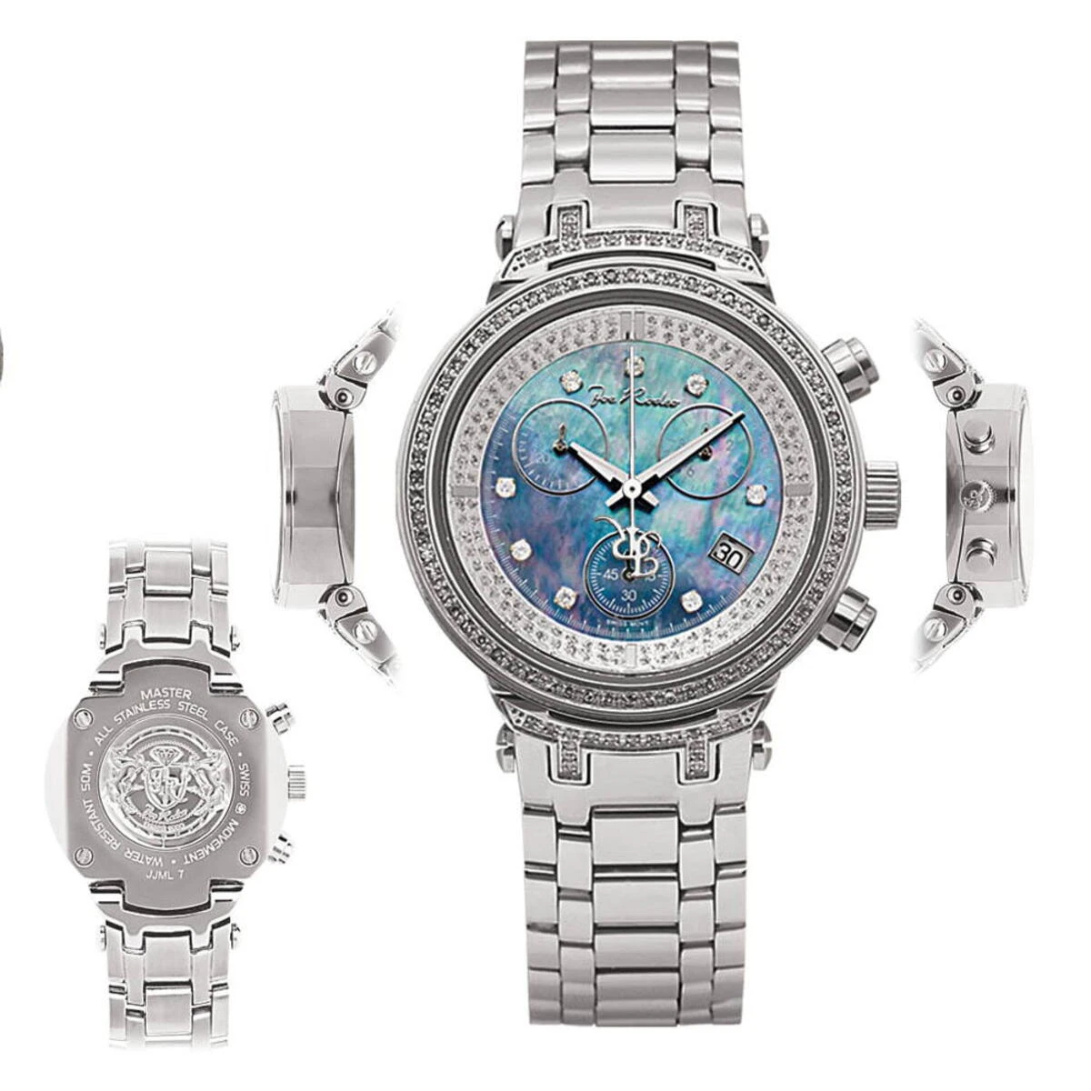 Joe Rodeo Master Diamond Women's Watch Blue MOP 0.90ct 7 Joe Rodeo Master Diamond Women's Watch Blue MOP 0.90ct - Image 5