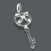 14K White Gold White Black Diamond Key Pendant 0.49ct 1 14K White Gold White Black Diamond Key Pendant 0.49ct -Invicta Jewelry Store key pendants 14k white black diamond key pendant 49ct p 7182