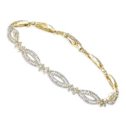 Invicta Jewelry Store -Invicta Jewelry Store ladies 14k gold designer diamond bracelet 251ct p 6485 ye