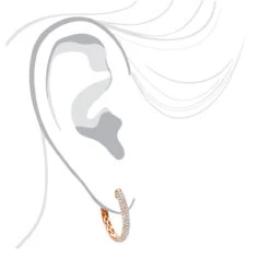 Ladies 14K White Gold 1 Inch Diamond Hoop Earrings Small 0.9ct 22 Ladies 14K White Gold 1 Inch Diamond Hoop Earrings Small 0.9ct -Invicta Jewelry Store ladies 14k gold round diamond hoop earrings 09ct bodro